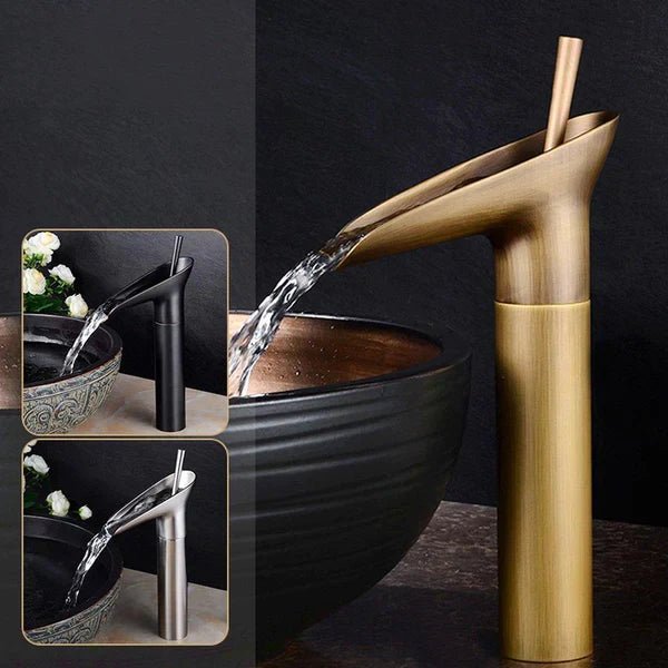 Vintage Waterfall Sink Faucet - Lattea Global