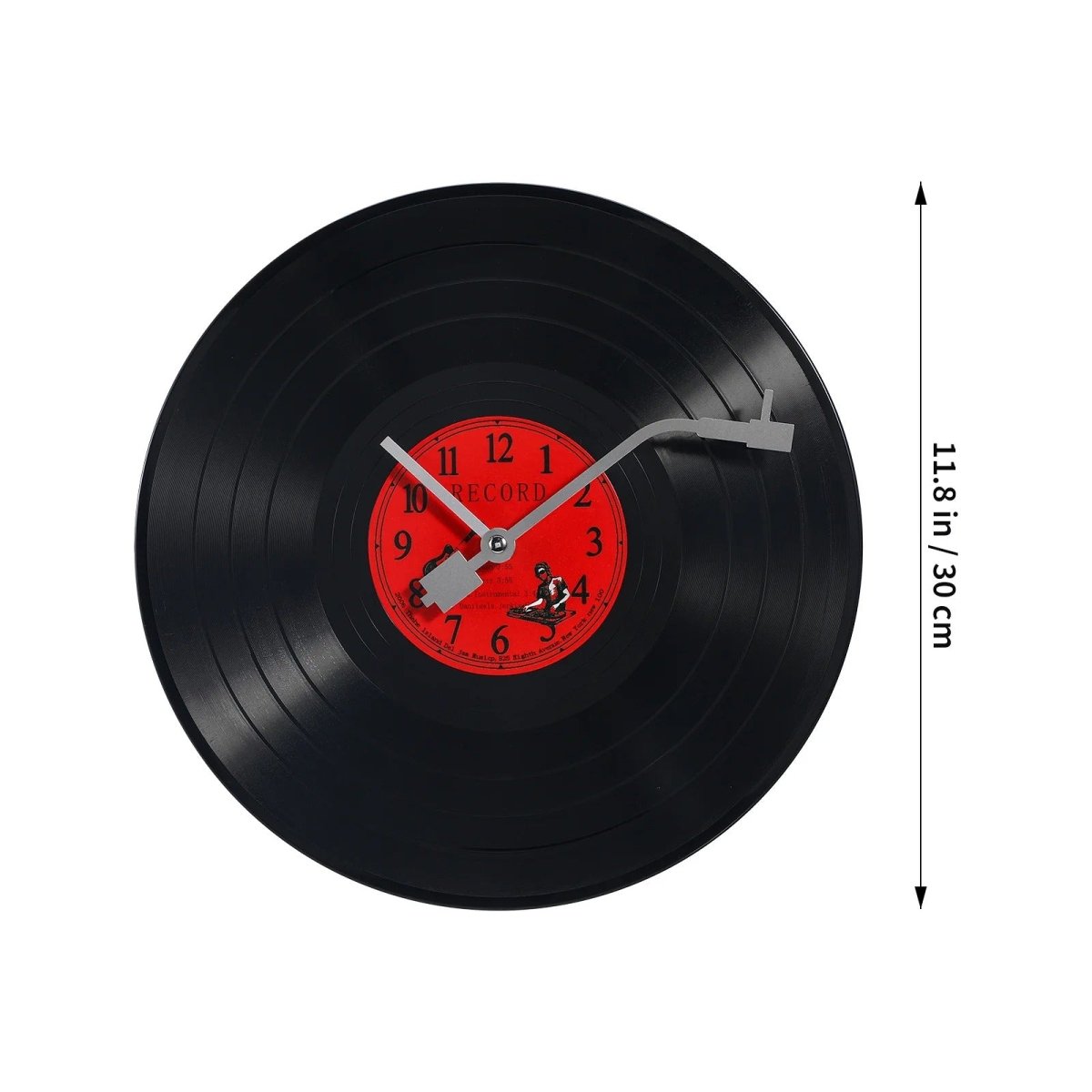 Vinyl Record Wall Clock Vintage Decor - Lattea Global
