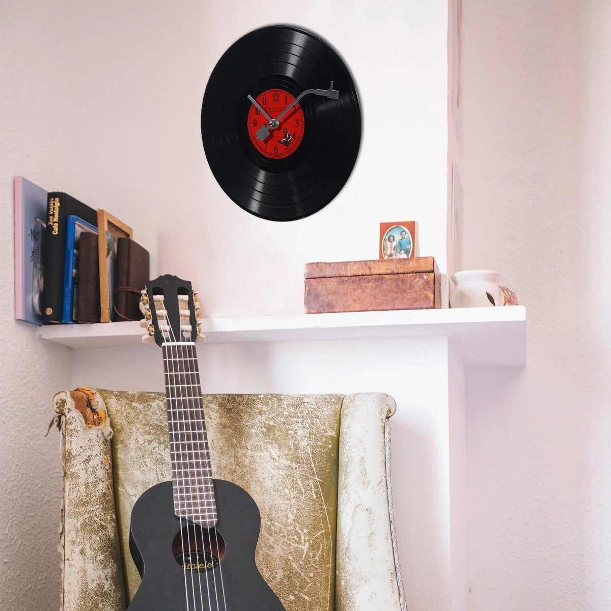 Vinyl Record Wall Clock Vintage Decor - Lattea Global
