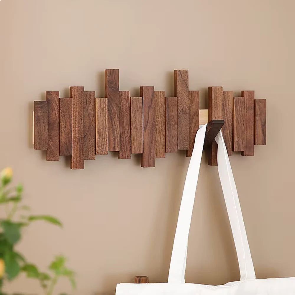 Wall-mounted coat rack premium wood wall hooks – view 16