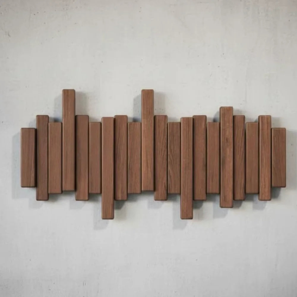 Wall-mounted coat rack premium wood wall hooks – view 17