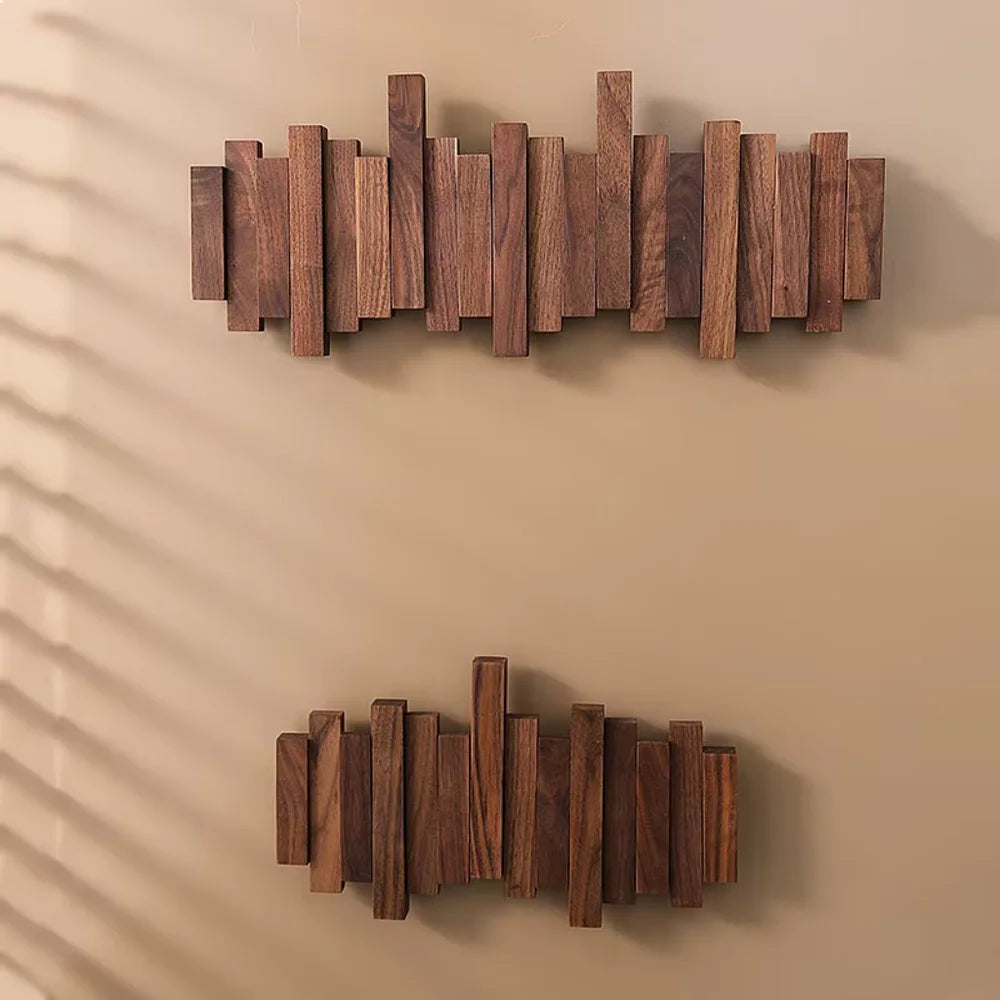 Wall-mounted coat rack premium wood wall hooks – view 18