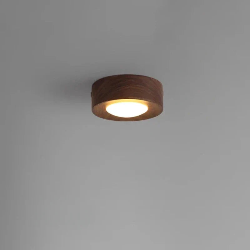 Walnut Wood LED Ceiling Spotlight