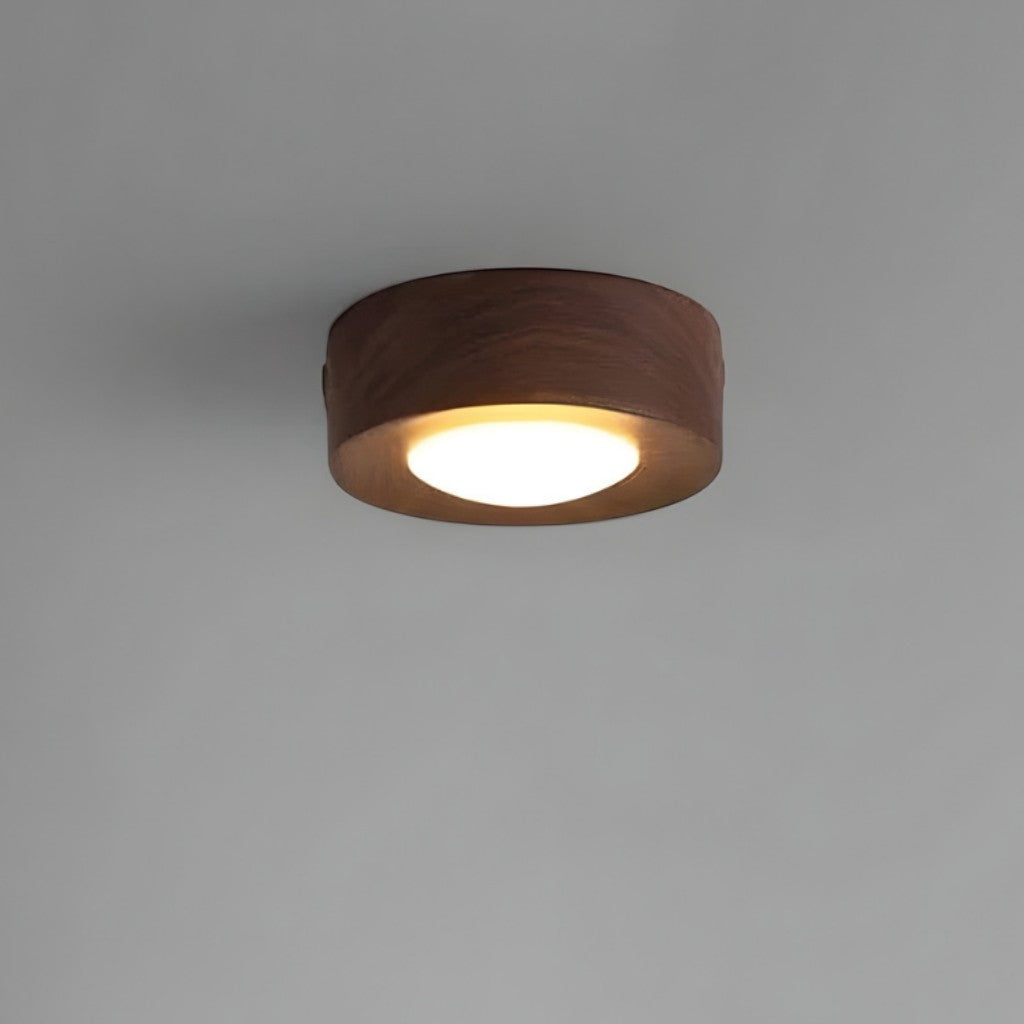 Walnut Wood LED Ceiling Spotlight