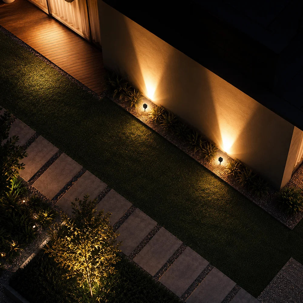 Waterproof led solar spotlight multi-zoom landscape lighting - view 4
