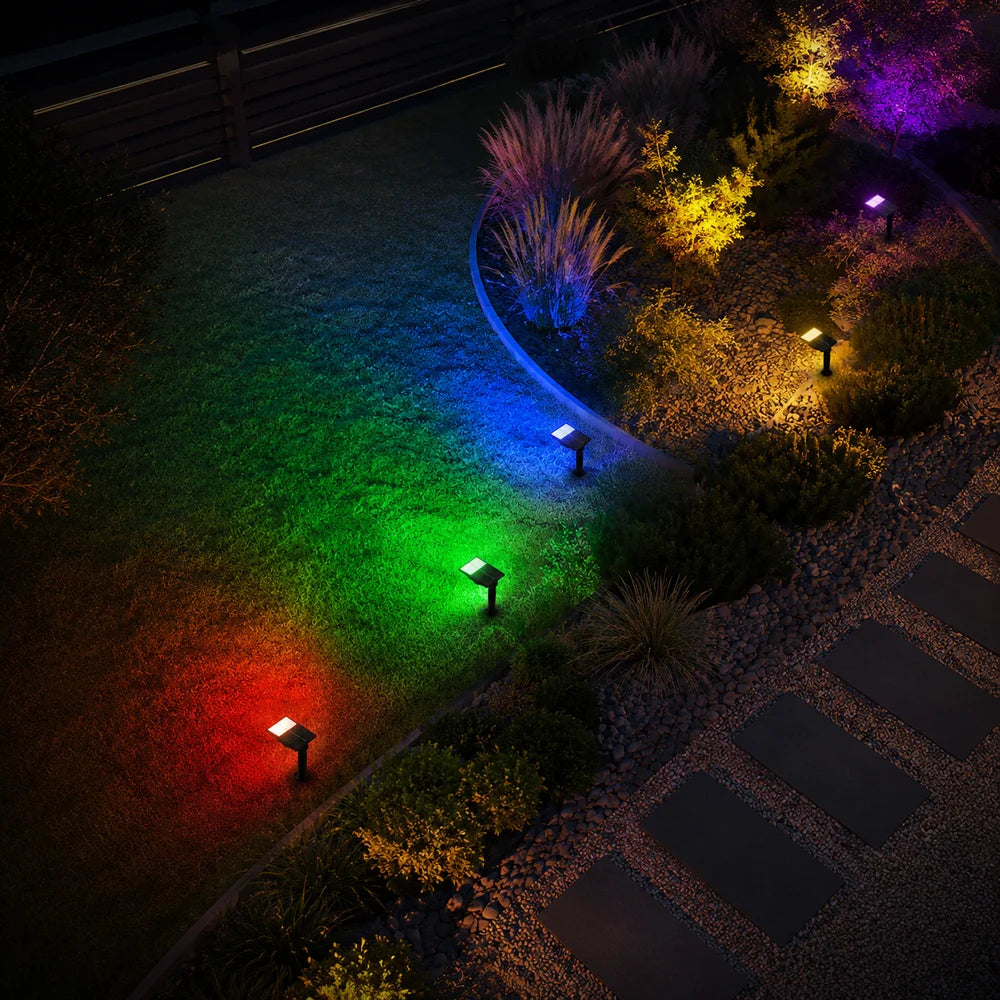 Waterproof led solar spotlight multi-zoom landscape lighting - view 13