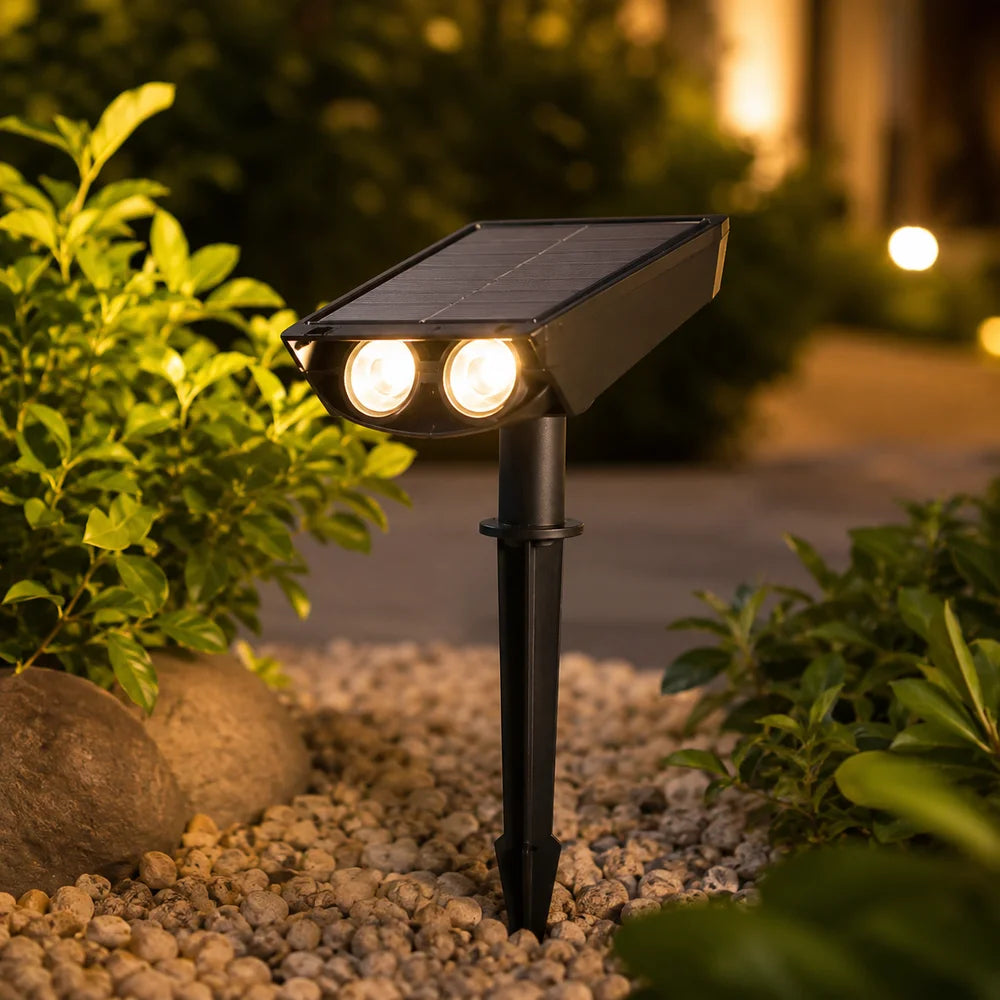 Waterproof led solar spotlight multi-zoom landscape lighting - view 16