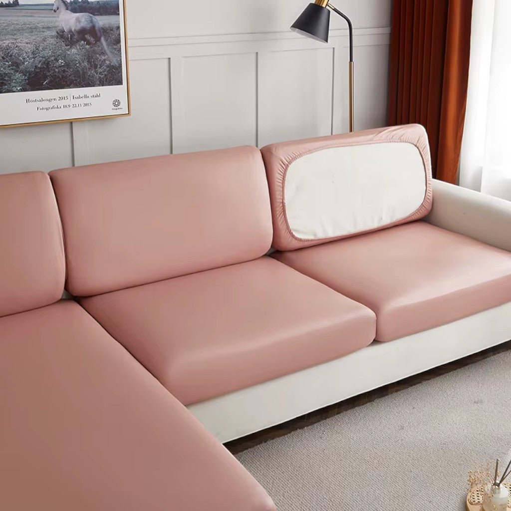 Waterproof PU Leather Sofa Cushion Cover Stretch Non - Slip - Lattea Global