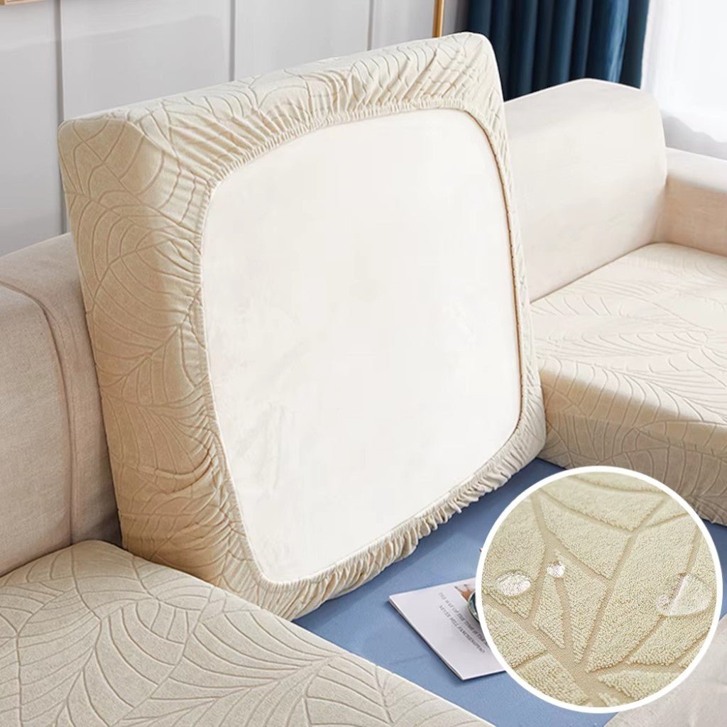 Waterproof Sofa Cushion Cover Stretch Chenille - Non - Slip Elastic Fit - Lattea Global