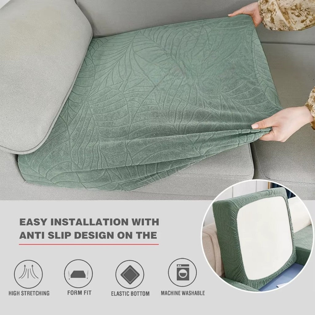 Waterproof Sofa Cushion Cover Stretch Chenille - Non - Slip Elastic Fit - Lattea Global