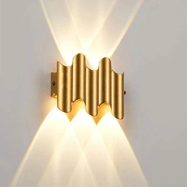 Wave LED Up Down Wall Sconce - Lattea Global