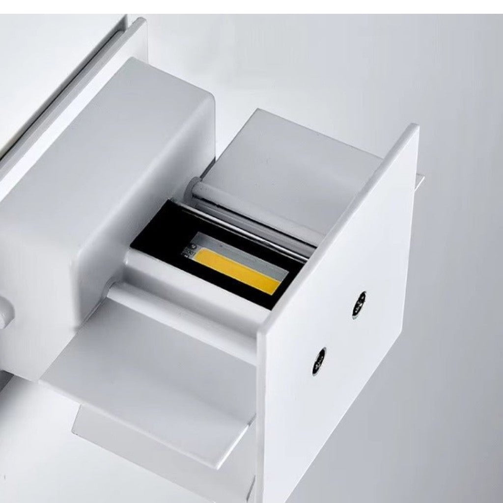 Weatherproof Cube Up Down Wall Light