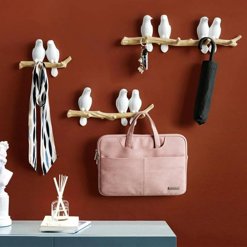 Whimsical Bird Wall Hooks