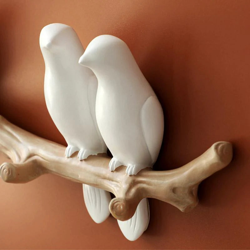 Whimsical Bird Wall Hooks