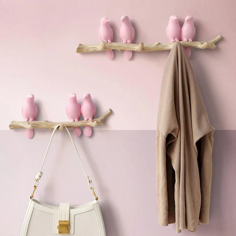 Whimsical Bird Wall Hooks