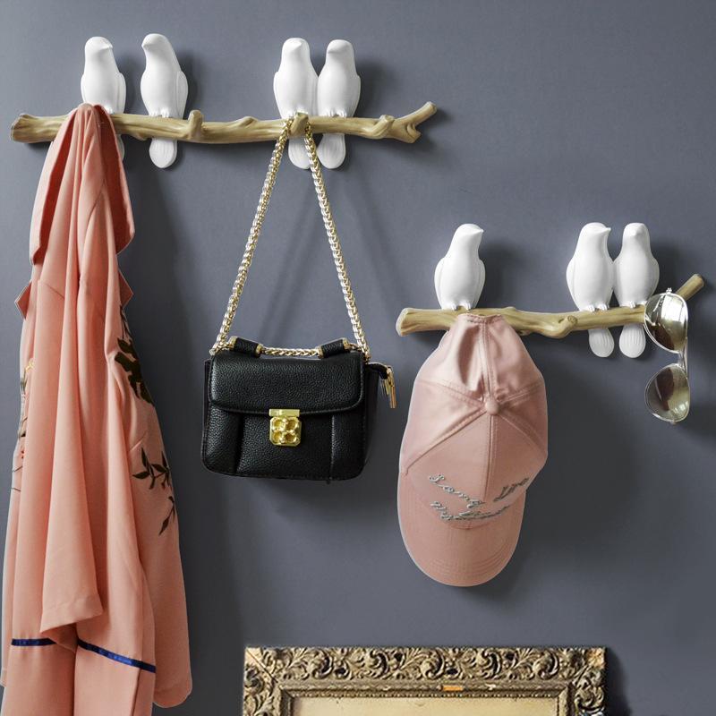 Whimsical Bird Wall Hooks