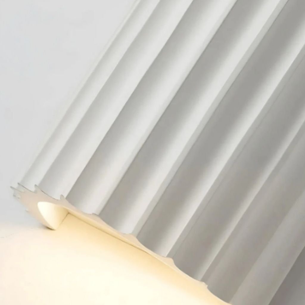 White Nordic Minimalist LED Wall Lamp - Macaron Resin - Lattea Global