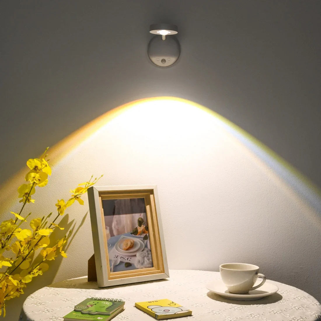 Wireless LED Wall Spotlight with Motion Sensor