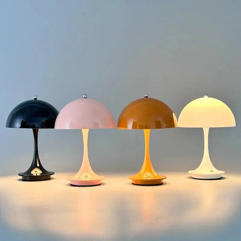 Dome Glow LED Lamp – Cordless Alloy & Acrylic Light