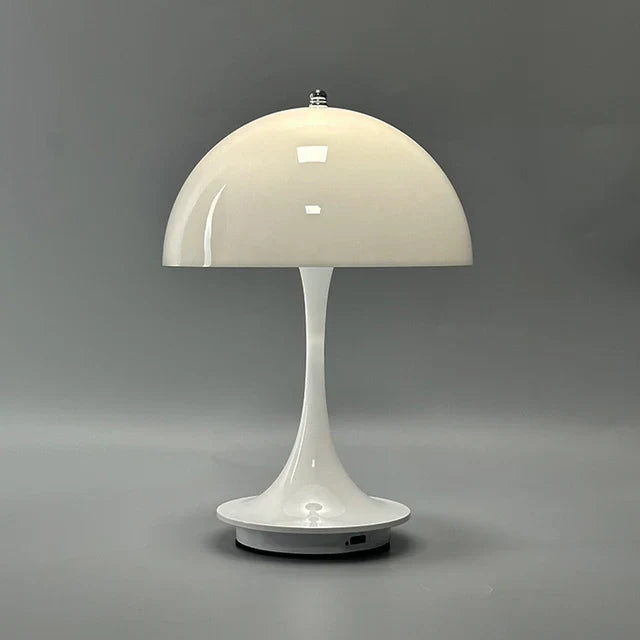 Dome Glow LED Lamp – Cordless Alloy & Acrylic Light