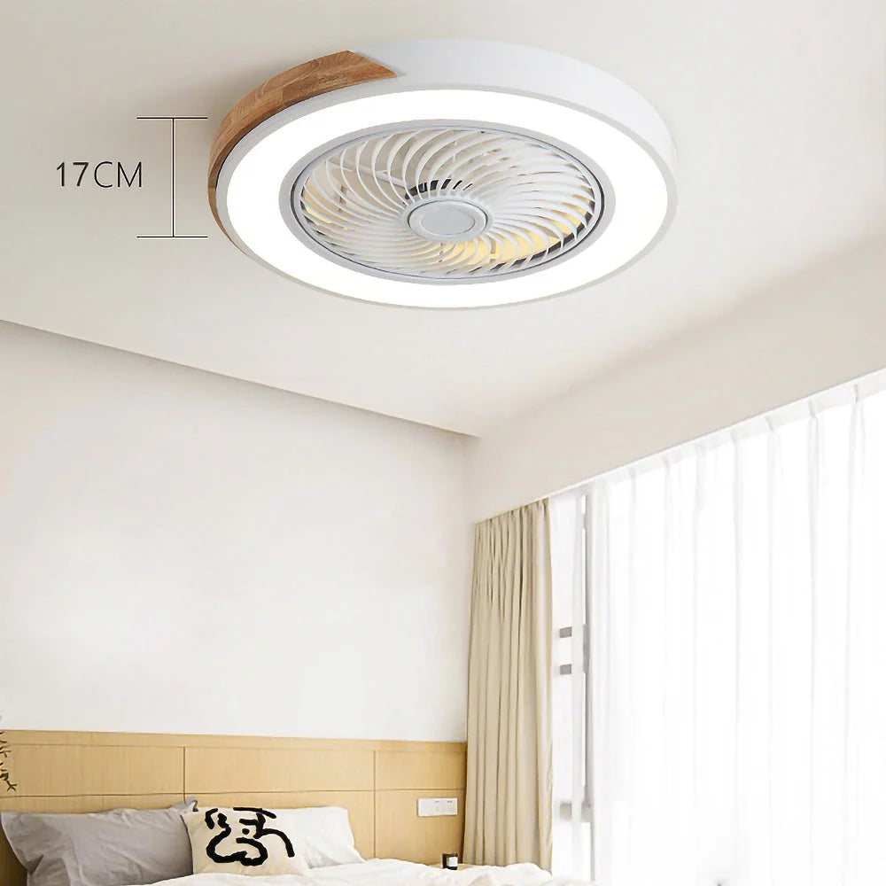 Wood Ceiling Fans with LED Lights - Lattea