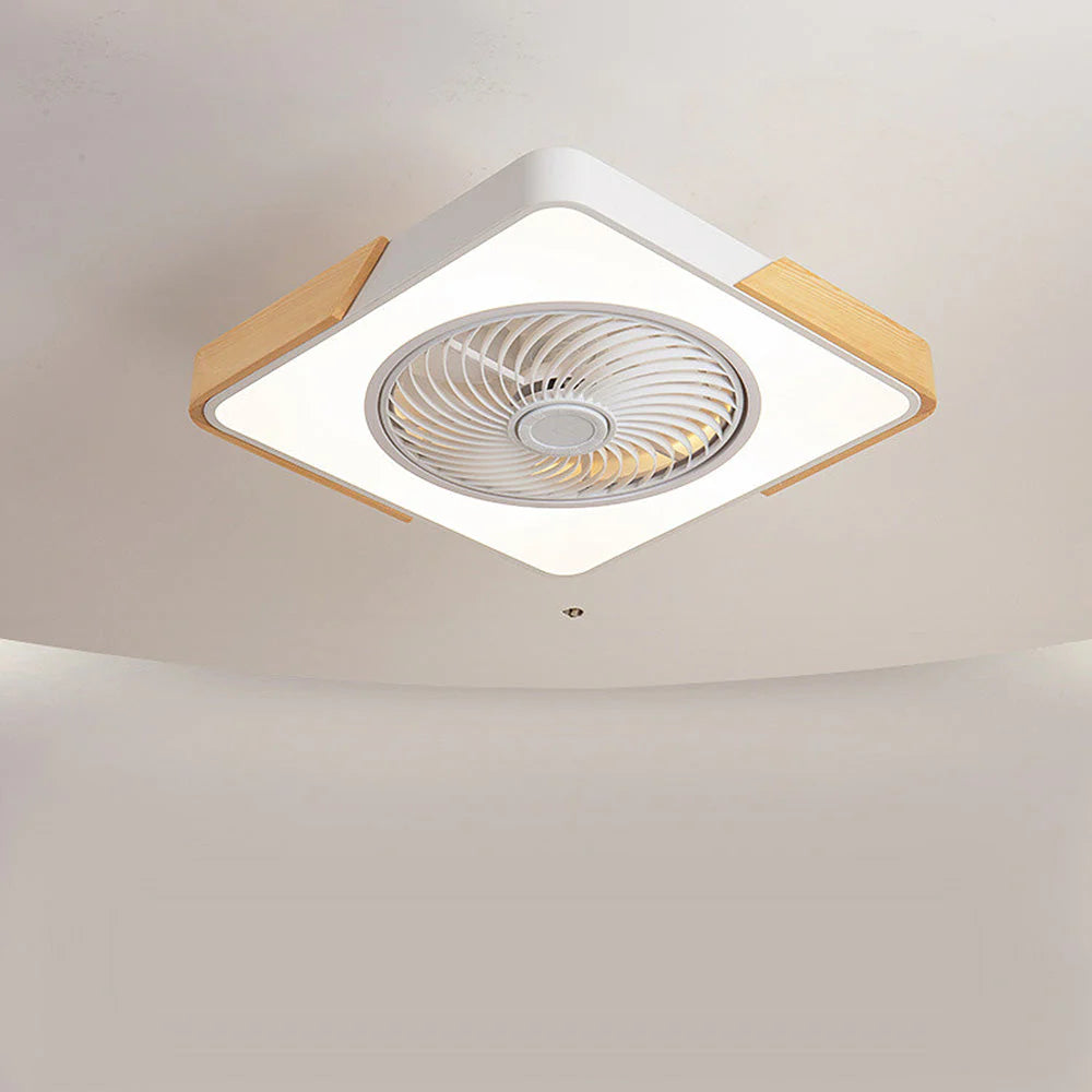 Wood Ceiling Fans with LED Lights - Lattea