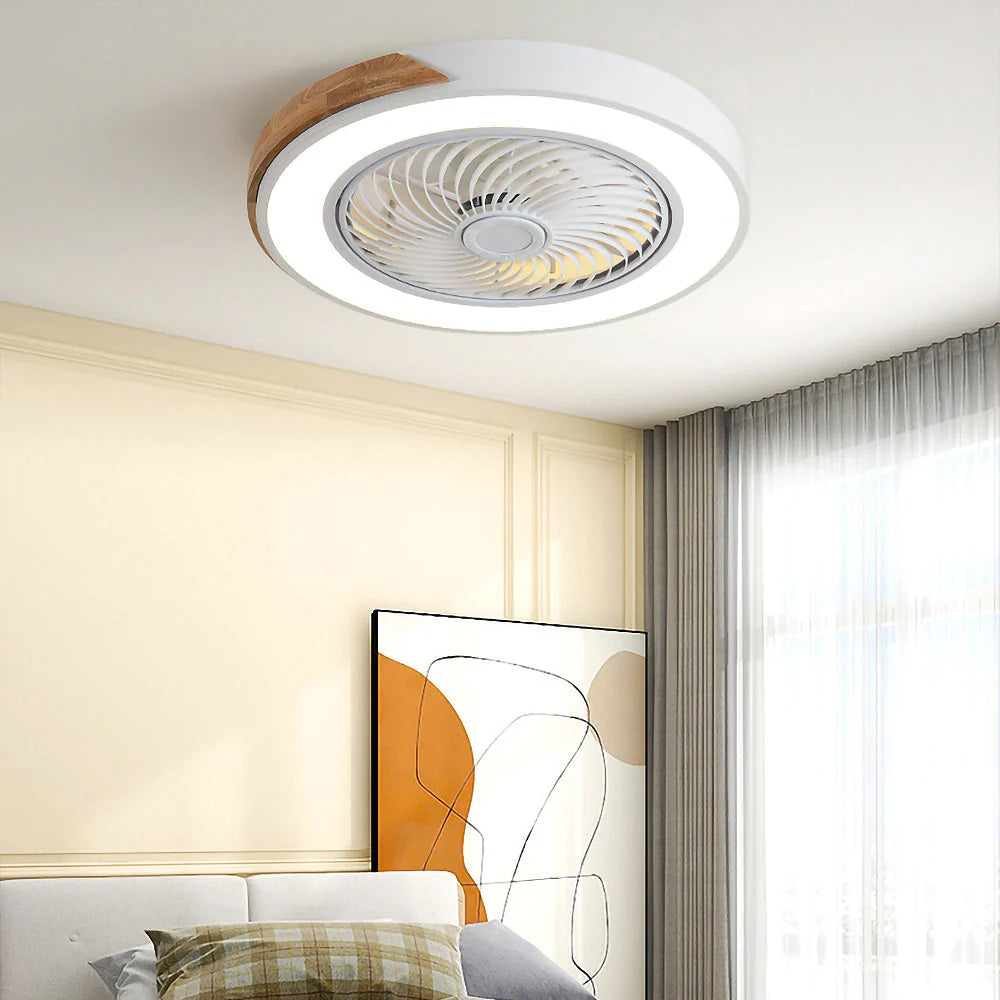 Wood Ceiling Fans with LED Lights - Lattea