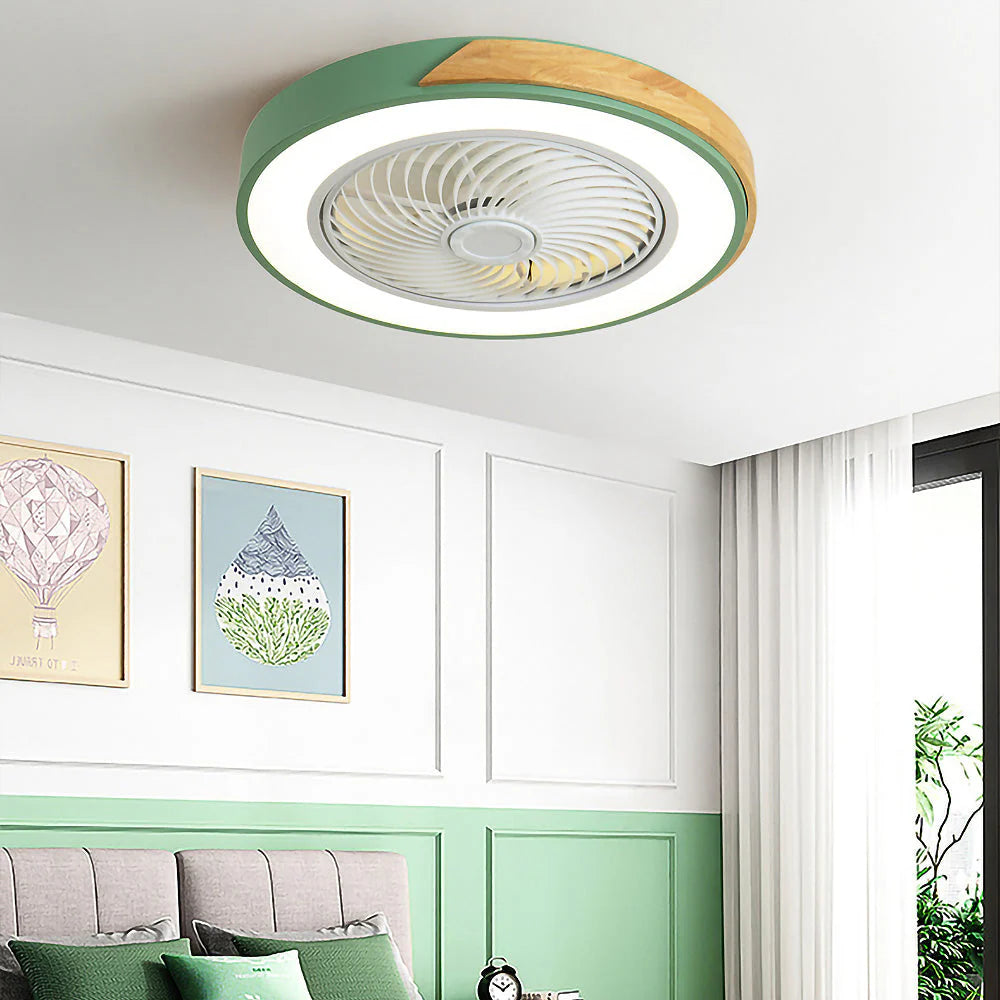 Wood Ceiling Fans with LED Lights - Lattea