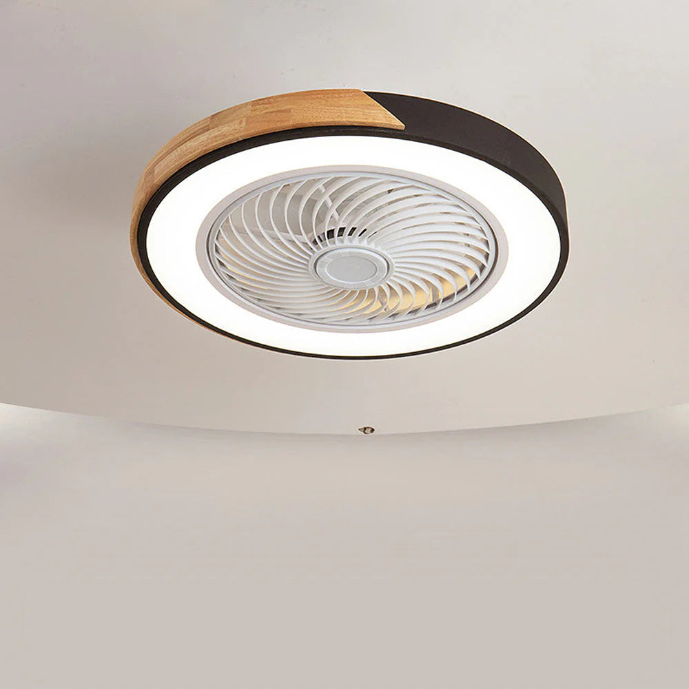 Wood Ceiling Fans with LED Lights - Lattea