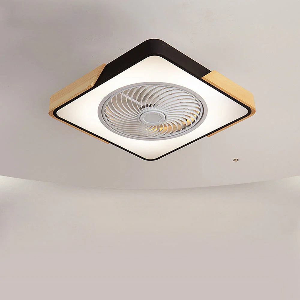 Wood Ceiling Fans with LED Lights - Lattea