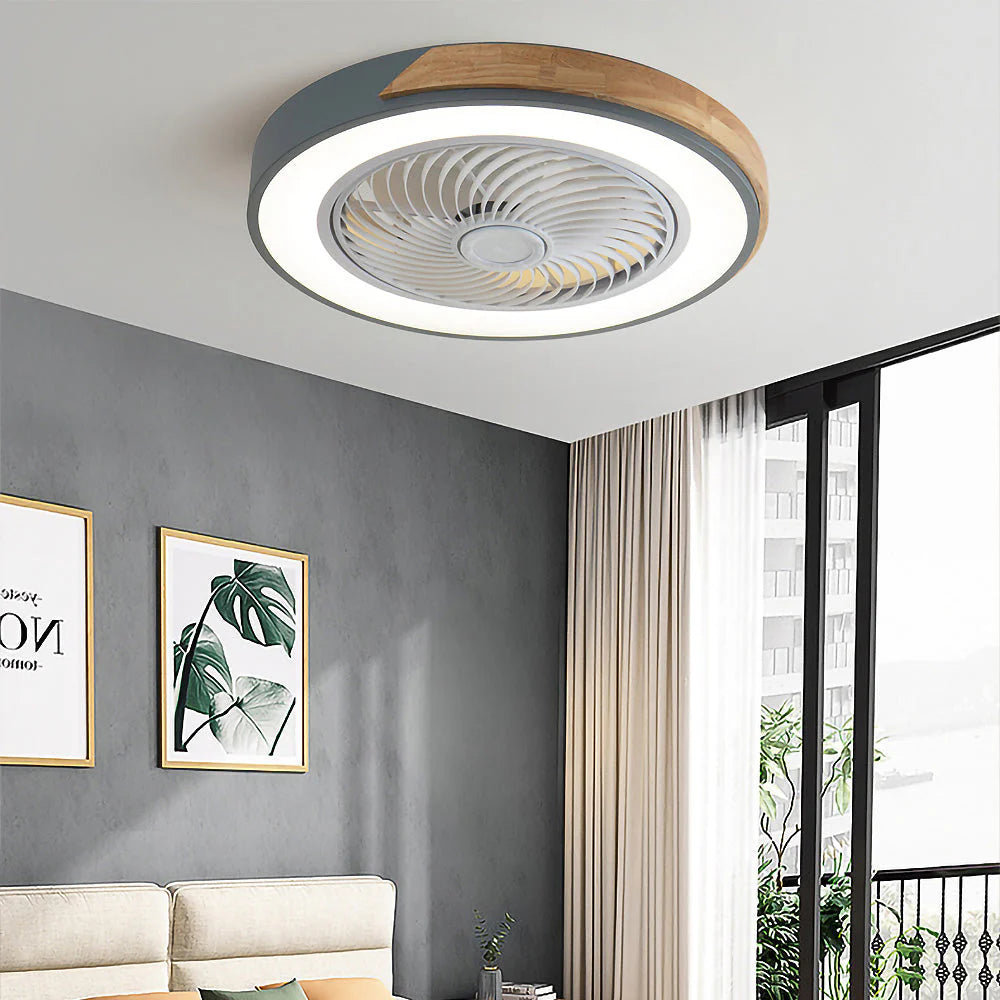 Wood Ceiling Fans with LED Lights - Lattea