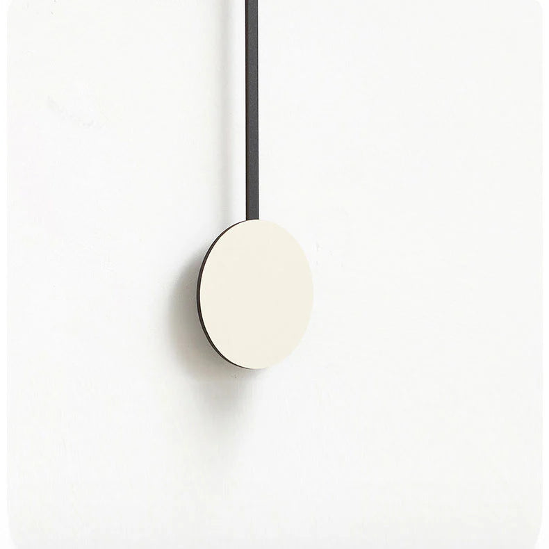 Wooden Rocking Wall Clock – Wavy Edge & Silent Cream Design