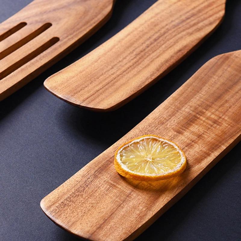 Wooden Spurtle Set – Durable & Versatile Kitchen Utensils