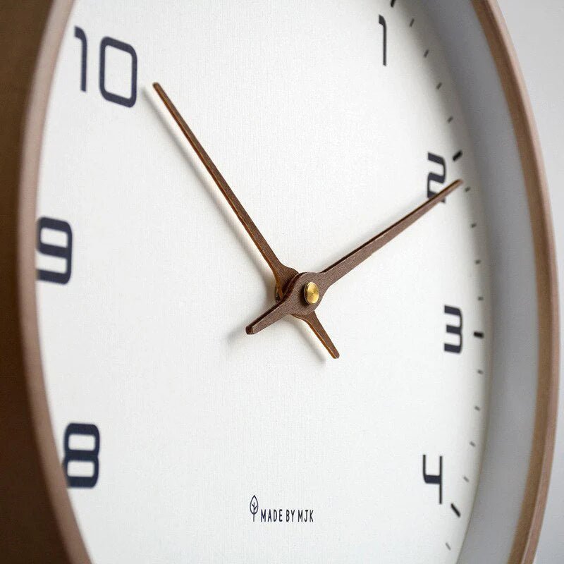 Wooden Wall Clock Scandinavian Minimalist Design - Lattea Global