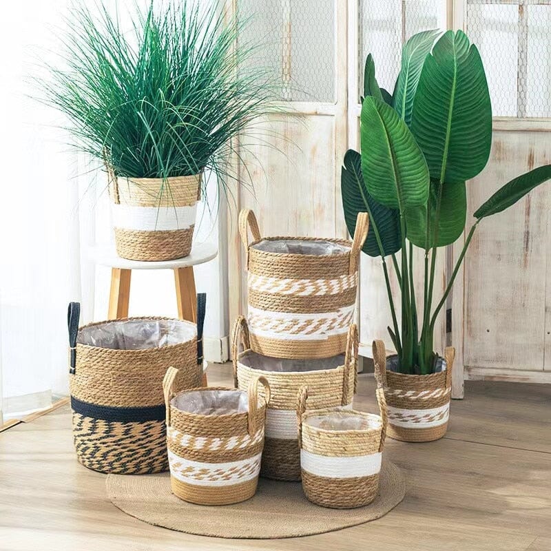 Woven Seagrass Storage Baskets