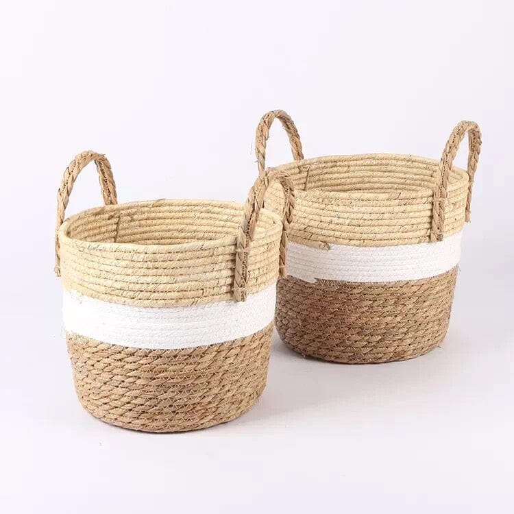 Woven Seagrass Storage Baskets