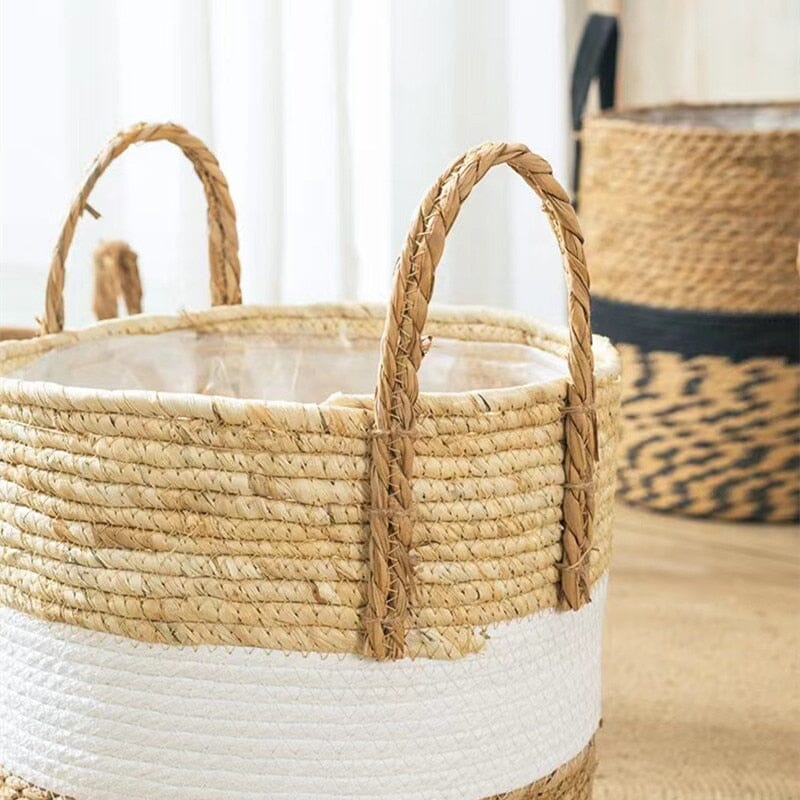 Woven Seagrass Storage Baskets