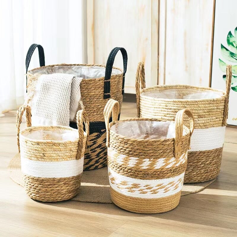 Woven Seagrass Storage Baskets