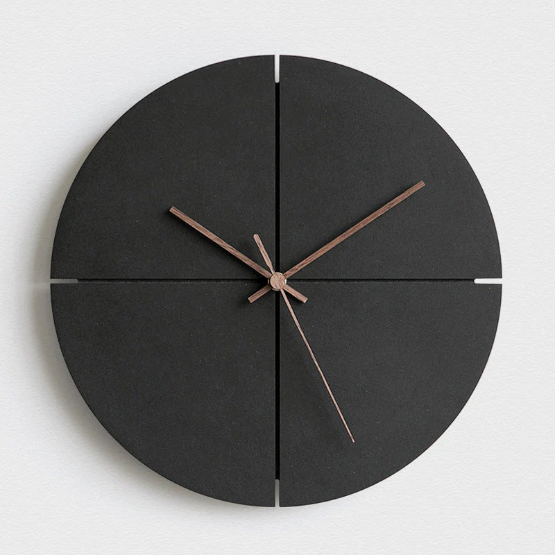 MinimalTime - Minimalist Black Wall Clock