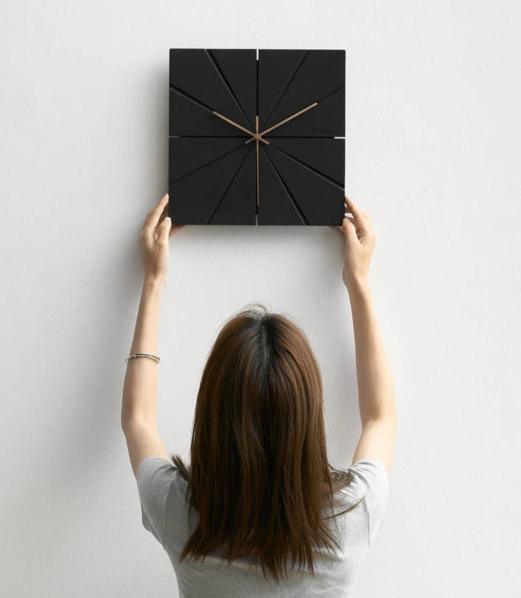 MinimalTime - Minimalist Black Wall Clock